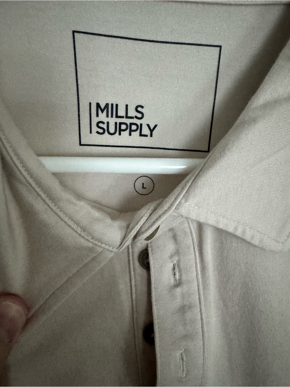 Men's Beige Polo Shirt
